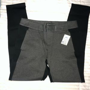 Dual color dress skinny pants